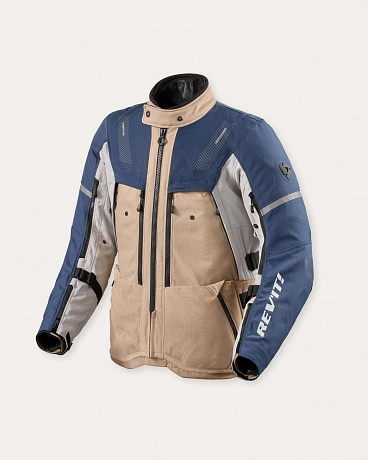 Мотокуртка Revit Sand 5 H2O Blue-Sand в магазине мотоэкипировки RevMoto