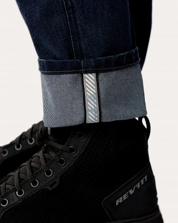 Мотоджинсы женские Harper Tapered Dark Blue Used в магазине мотоэкипировки RevMoto
