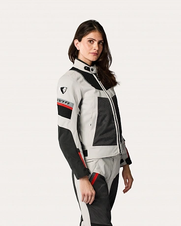 Мотокуртка Revit Tornado 4 H2O Ladies Silver-Black в магазине мотоэкипировки RevMoto