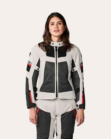 Мотокуртка Revit Tornado 4 H2O Ladies Silver-Black в магазине мотоэкипировки RevMoto