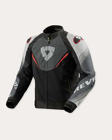 Мотокуртка Revit Quantum 3 Air Grey-Red в магазине мотоэкипировки RevMoto