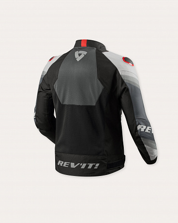 Мотокуртка Revit Quantum 3 Air Grey-Red в магазине мотоэкипировки RevMoto