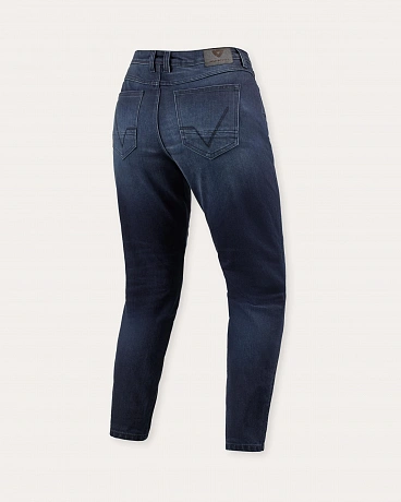 Мотоджинсы женские Harper Tapered Dark Blue Used в магазине мотоэкипировки RevMoto